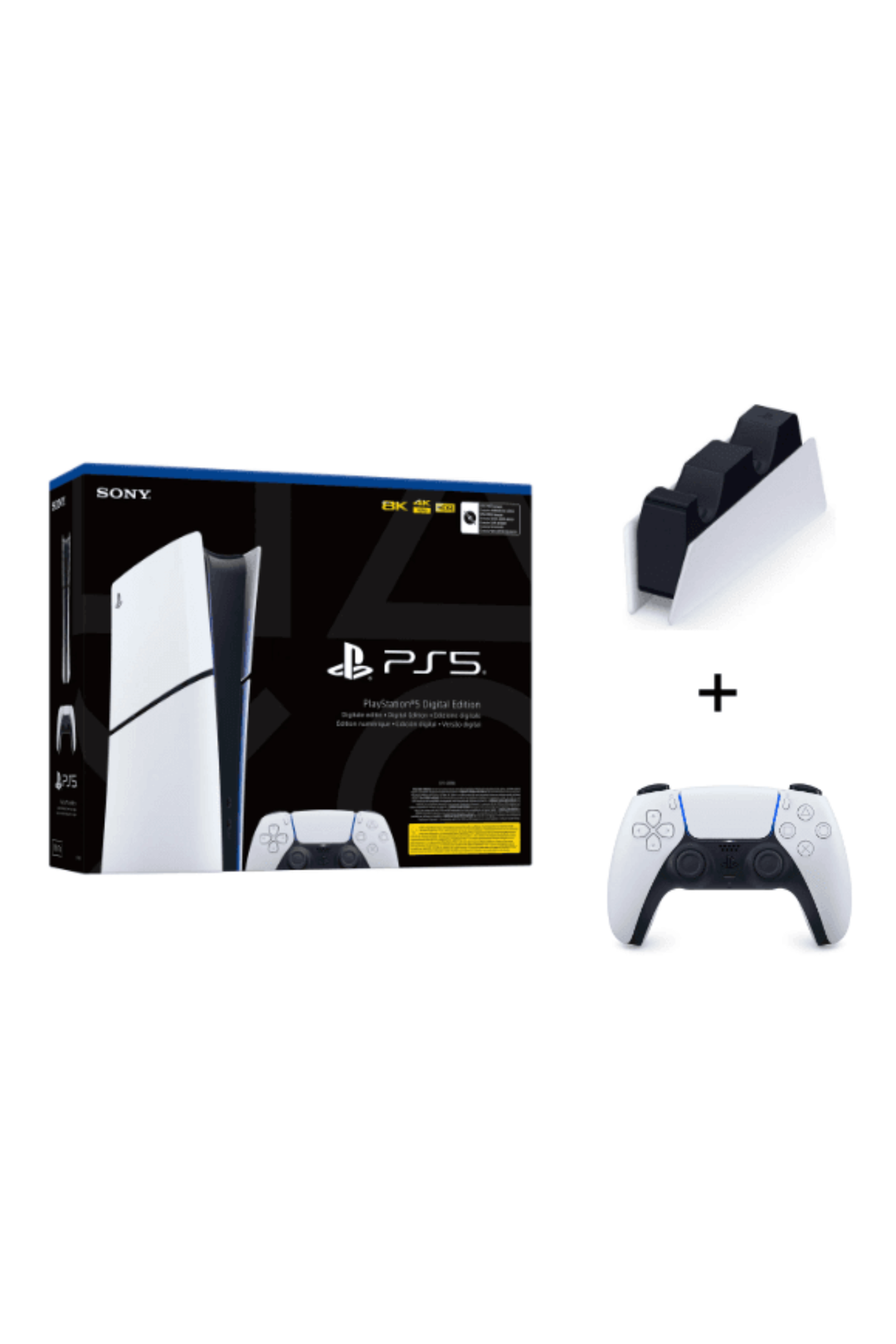 Sony PS5 Digital 825GB + Charging Station
