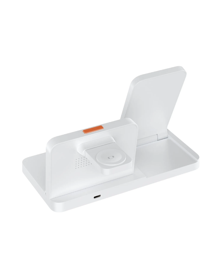 4-in-1 15w Hybrid Wireless Charger Stand - White