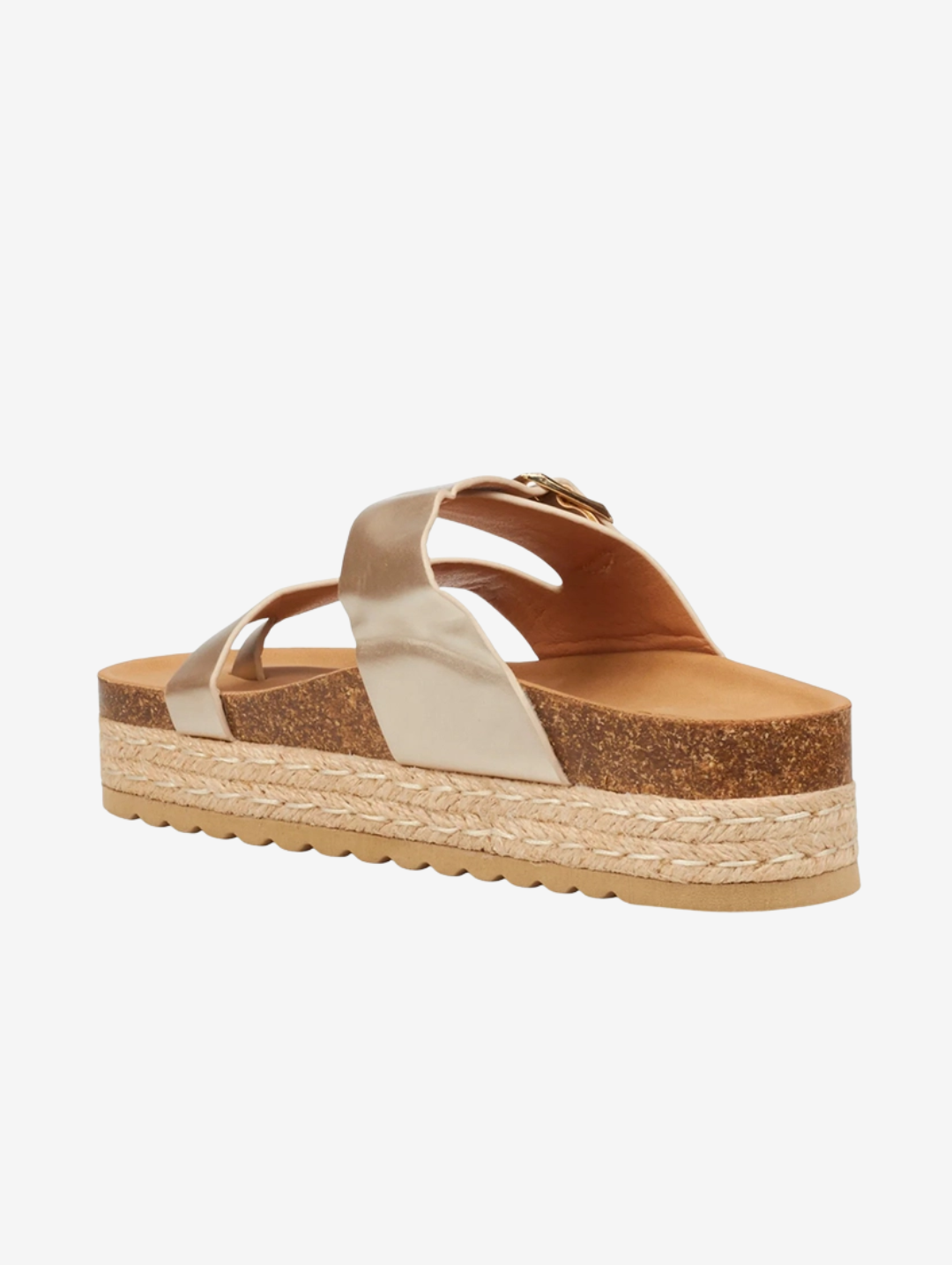 Lexicon Metallic Sandal - Champagne