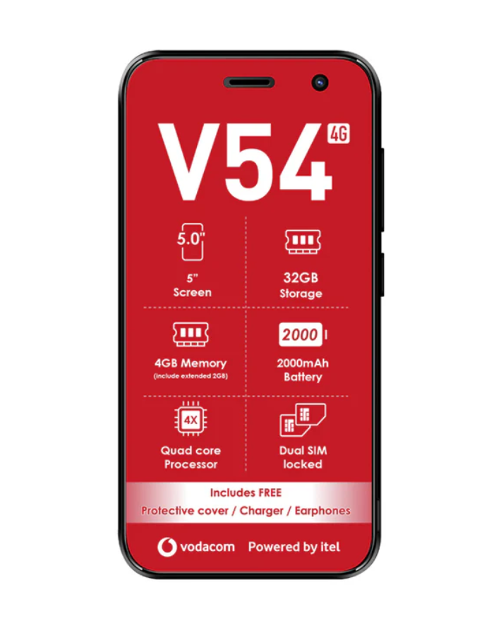 v54 32GB Cellphone - Black