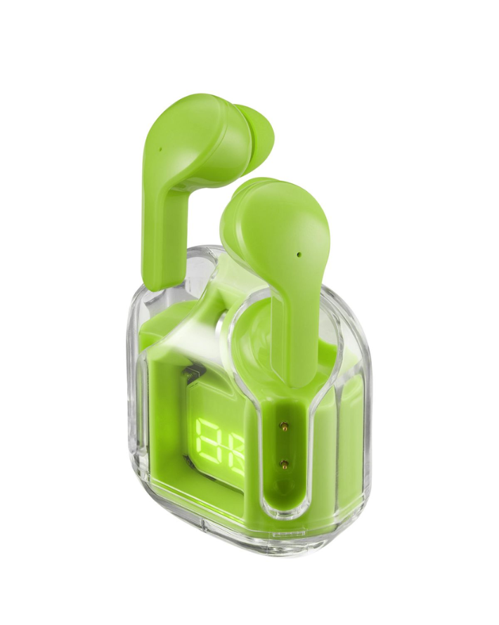 Volkano Crystalline Series  Earphones - Neon