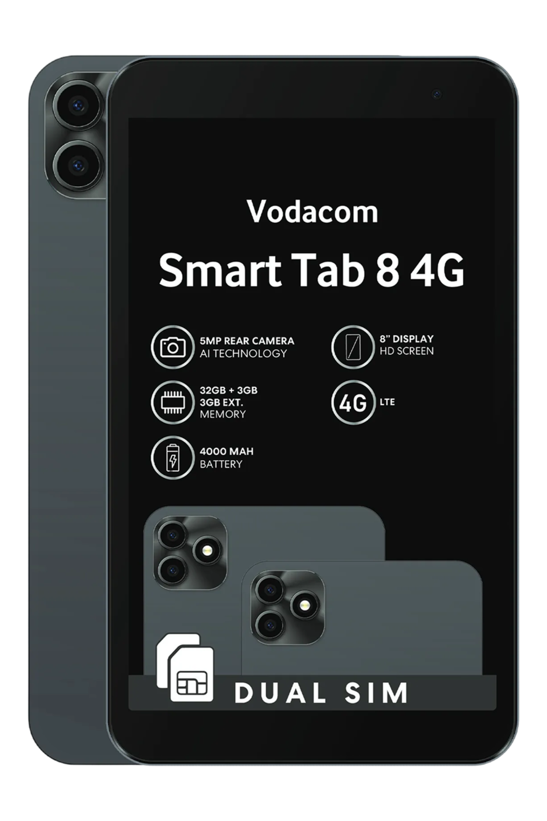 Vodacom Smart Tab 8 - Black