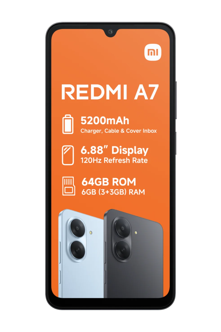 REDMI A7 64GB Dual Sim Cellphone - Black