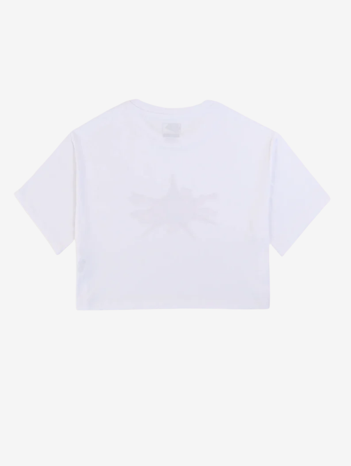 Machinima Relaxed Crop Tee - White