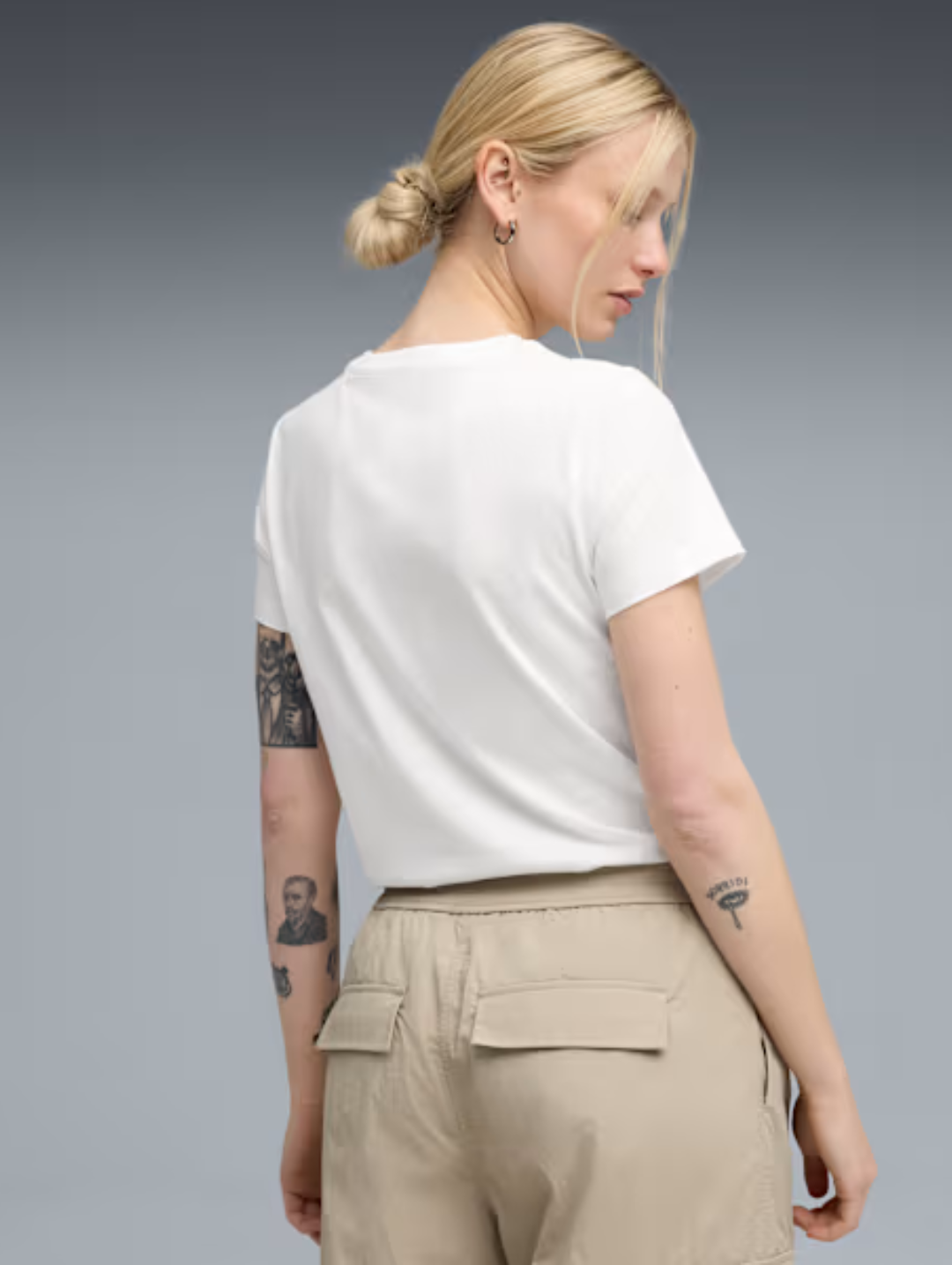 Essential Metallic No. 1 Logo Tee - White