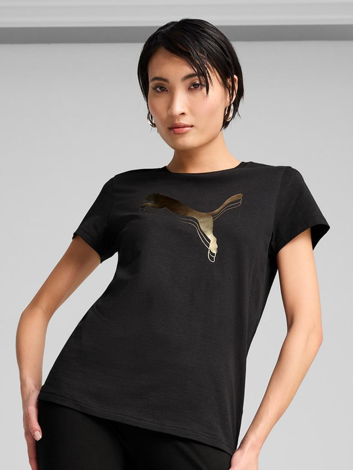 Essential Metallic Tee - Black