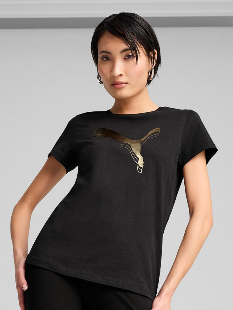 Essential Metallic Tee - Black