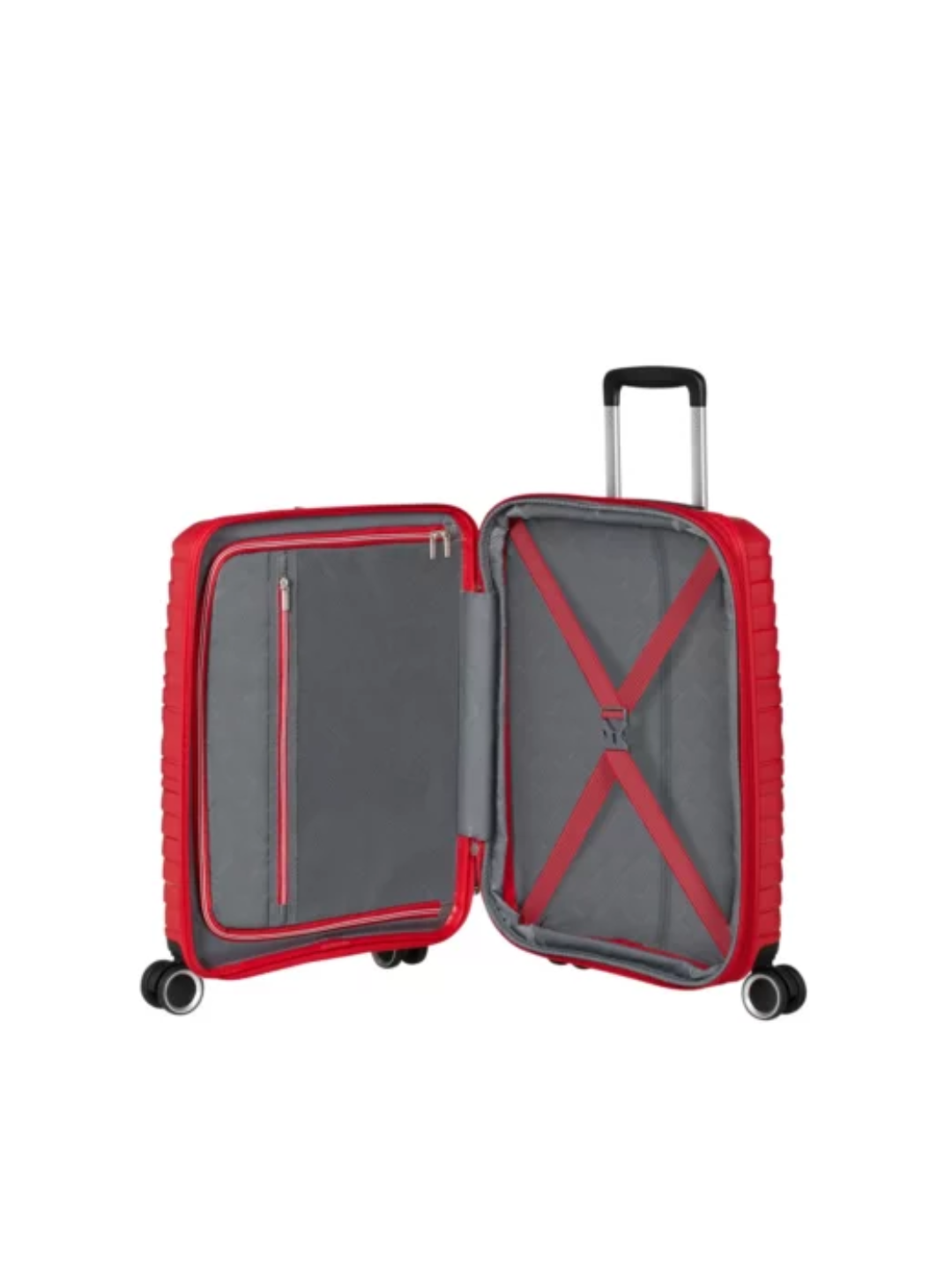 Flytwist Spinner TSA Expandable Suitcase - Red