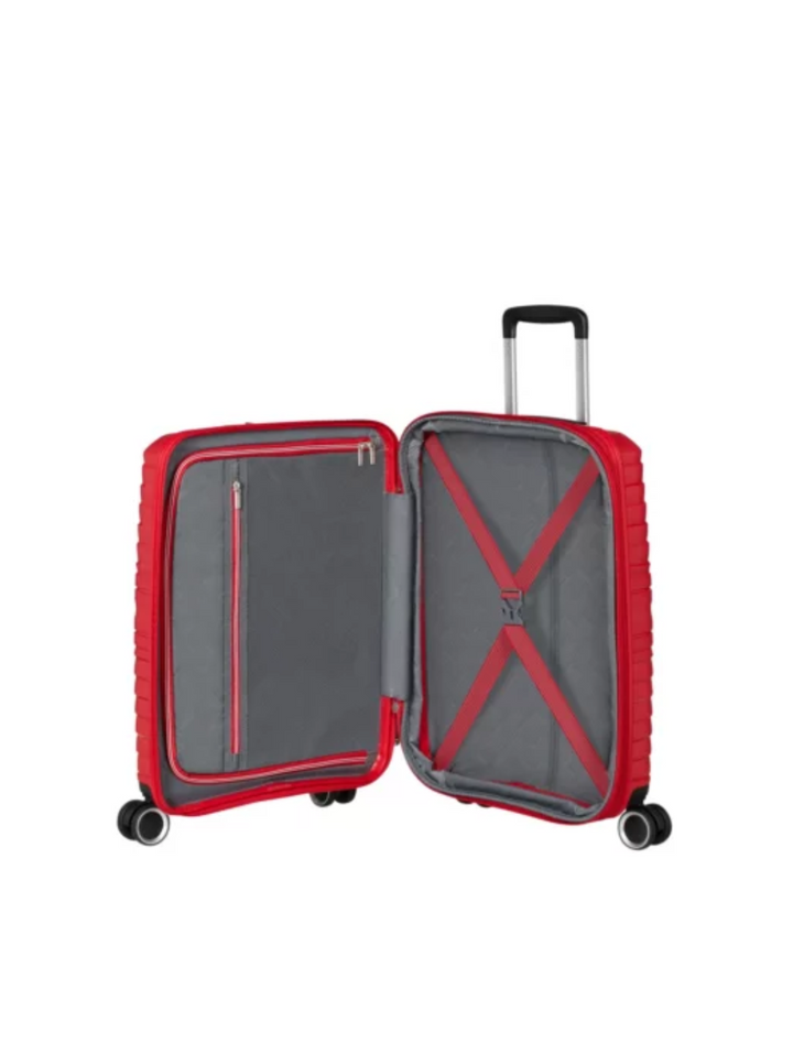 Flytwist Spinner TSA Expandable Suitcase - Red