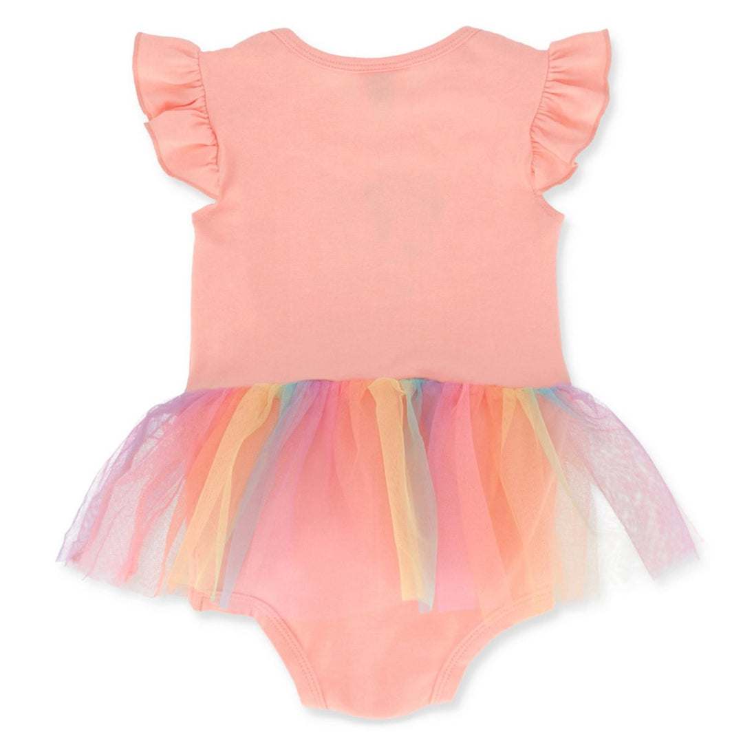 Baby Girls Minnie Rainbow Tuille Vest - Peach