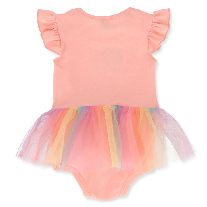 Baby Girls Minnie Rainbow Tuille Vest - Peach