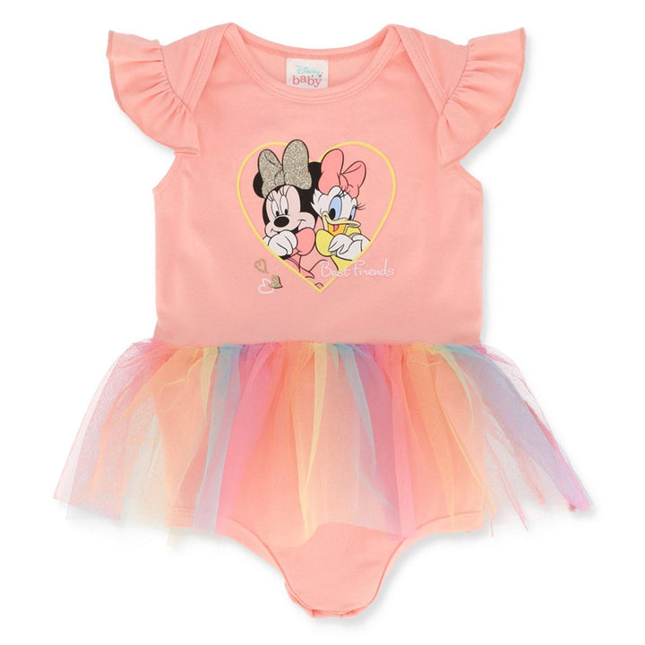 Baby Girls Minnie Rainbow Tuille Vest - Peach