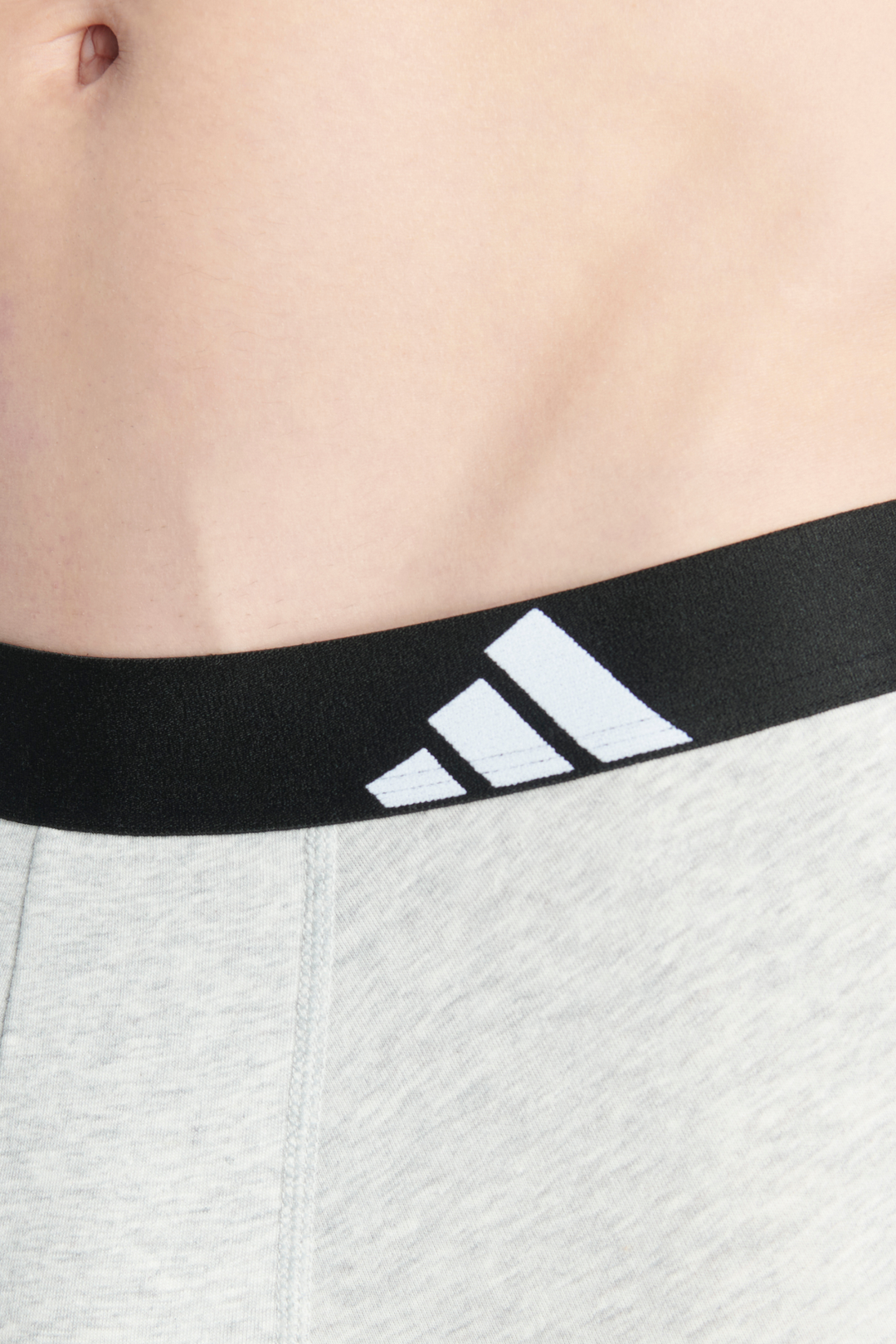 3 Pack Active Flex Cotton Trunk - White/Grey/Black