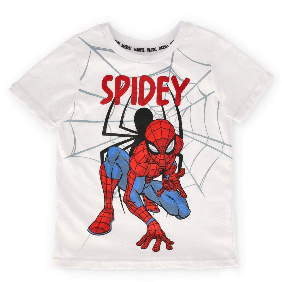 Pre-Boys Rolled Sleeve Curved Hem Tee - White