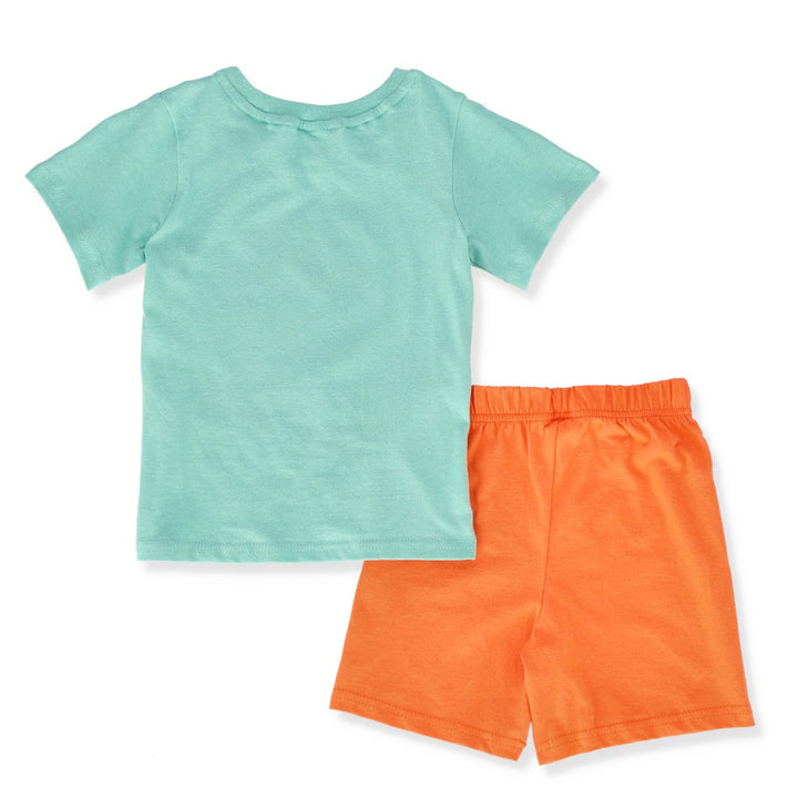 Boys Short Sleeve 4X4 Beach Sleepwear - Mint