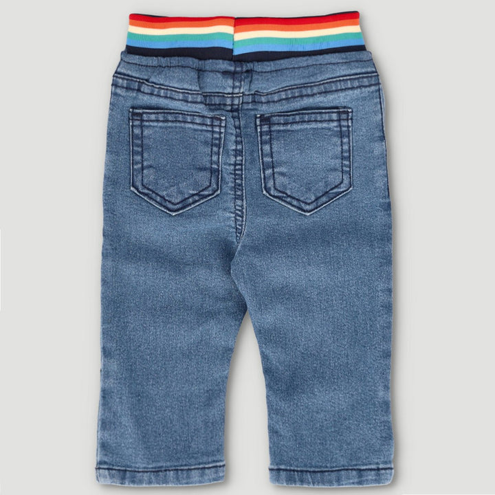 Baby Boys Med Wash Biker Knee Denim Jean
