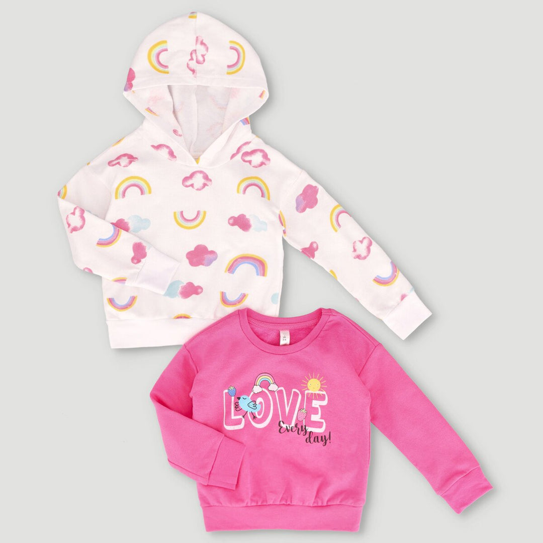 2 Pack Track Tops - White