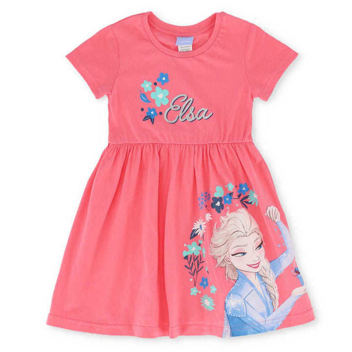 Pre-Girls Frozen Character Dress - Pink
