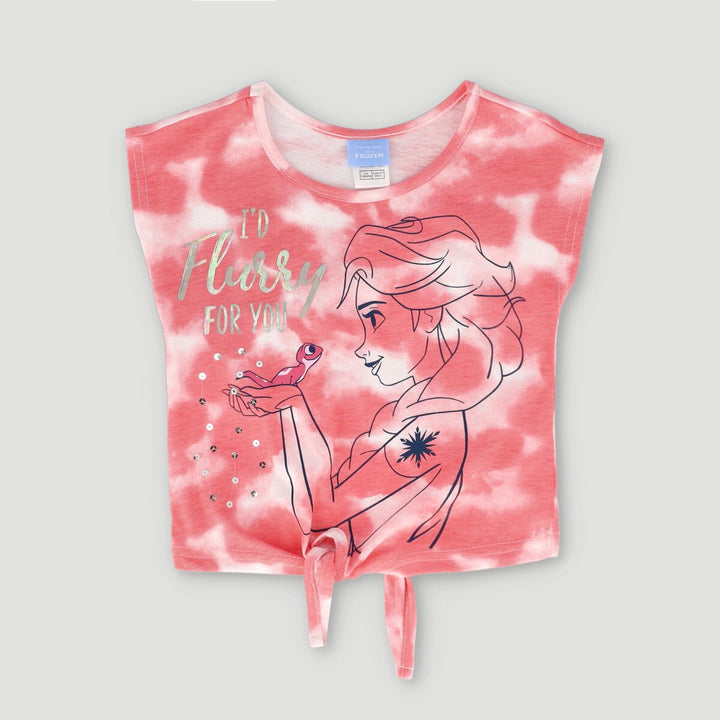 Pre-Girls Frozen Tie-Dye Top