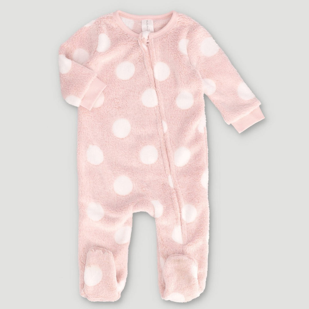 Spot Crew Embossed Babygrow - Pink