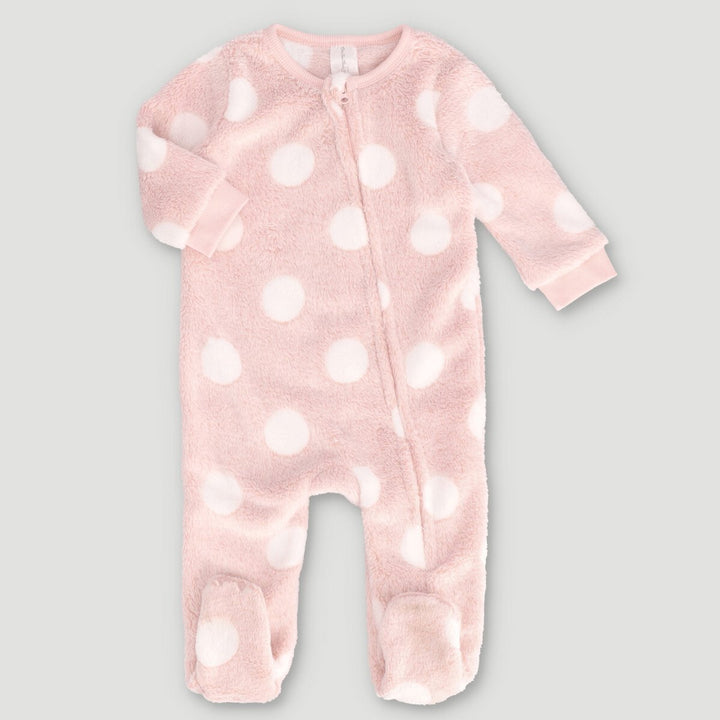 Spot Crew Embossed Babygrow - Pink