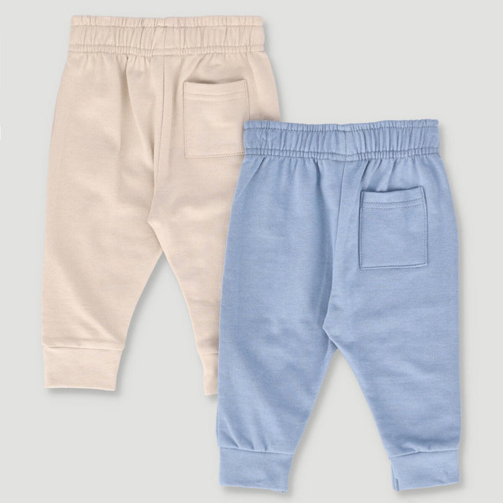 Baby Boys 2 Pack Jogger - Mid Blue