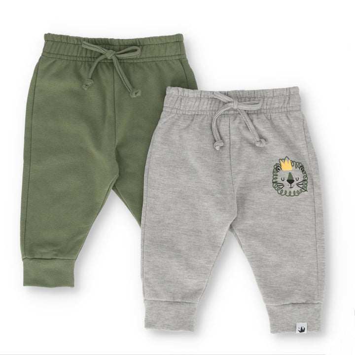 Baby Boys 2 Pack Jogger - Olive
