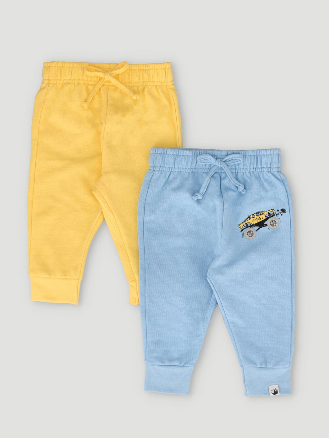Baby Boys 2 Pack Jogger Crunch Time Set - Light Blue