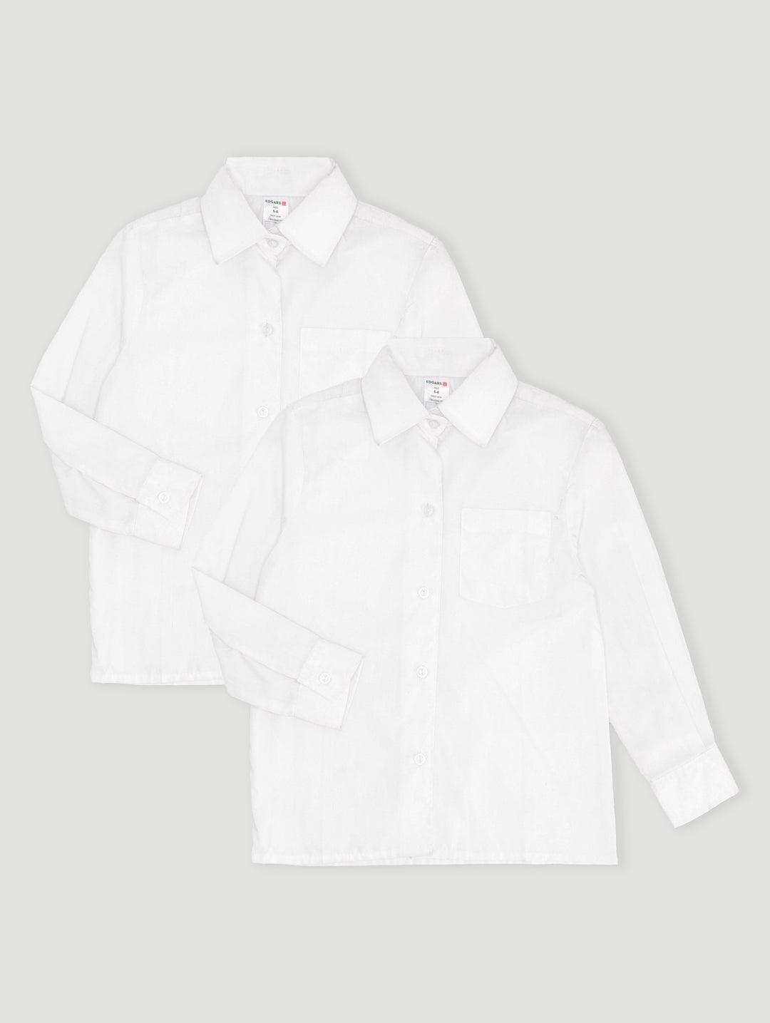 Boys 2 Pack Regular Neck Short Sleeve Shirt - White