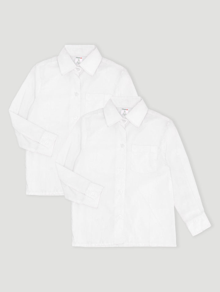 Boys 2 Pack Regular Neck Short Sleeve Shirt - White