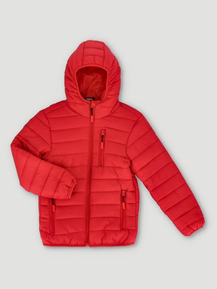 Nylon Puffer Jacket - Red