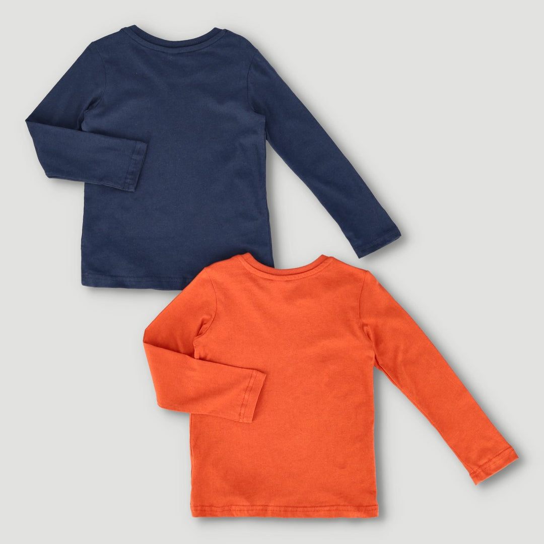 2 Pack Long Sleeve Tee - Rust