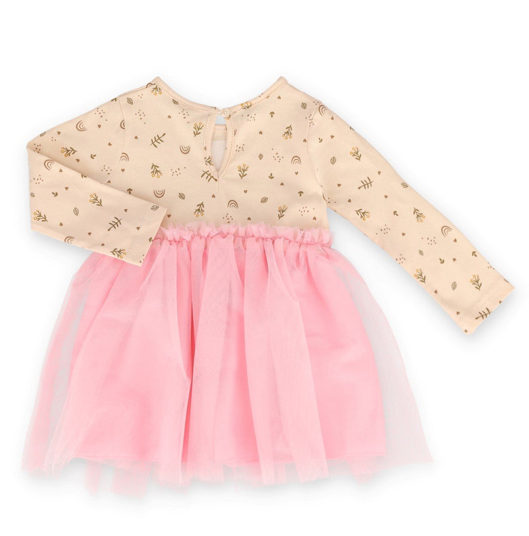 Baby Girls Long Sleeve Bunny Partydress - Pink