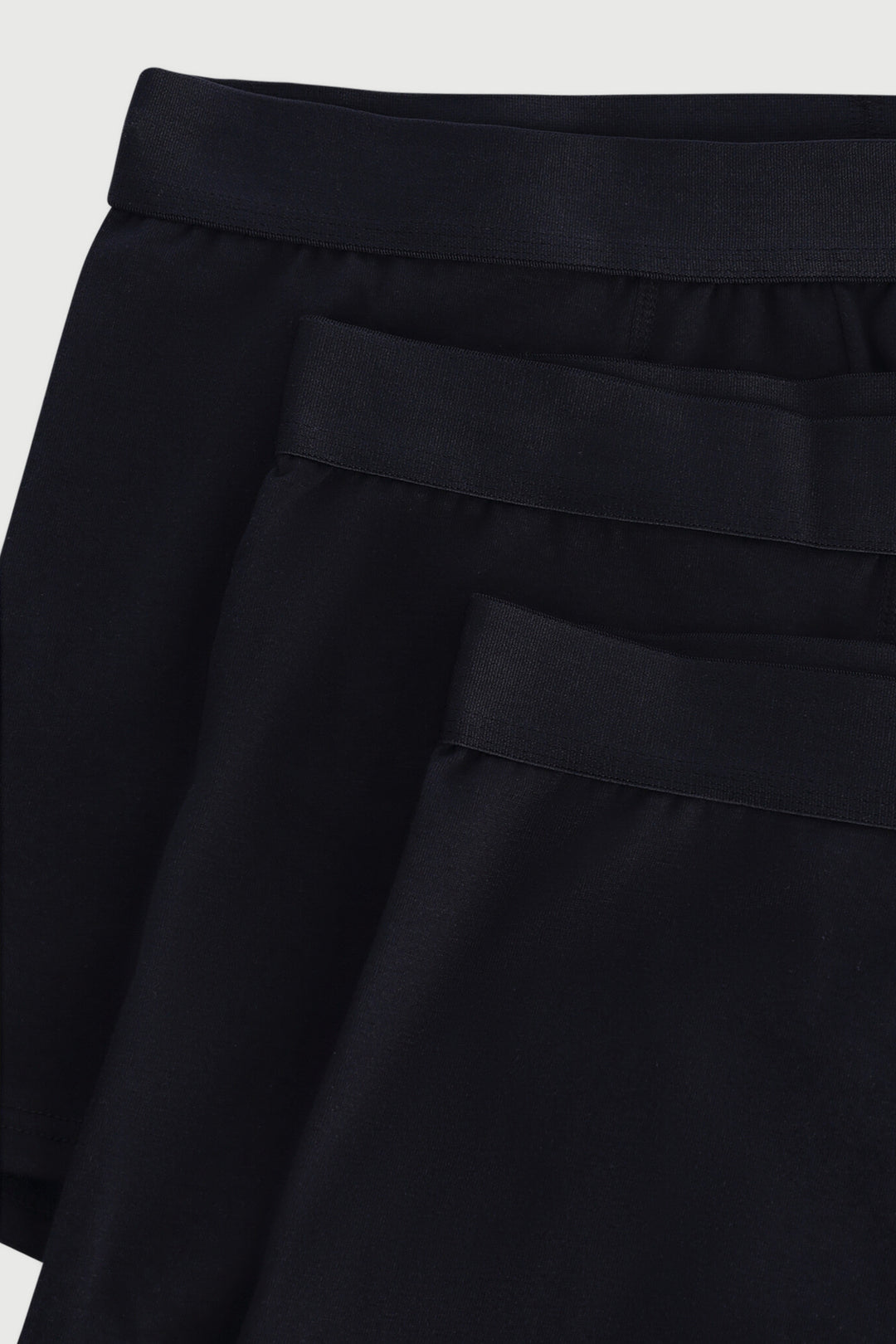 Men's 3 Pack Plain Trunk - Black
