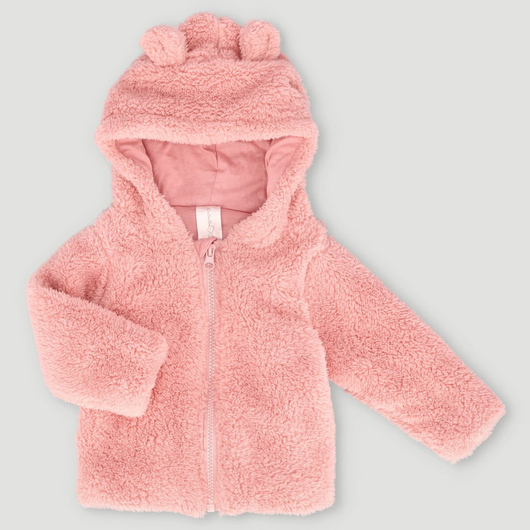 Shaggy Fleece Fur Jacket - Pink