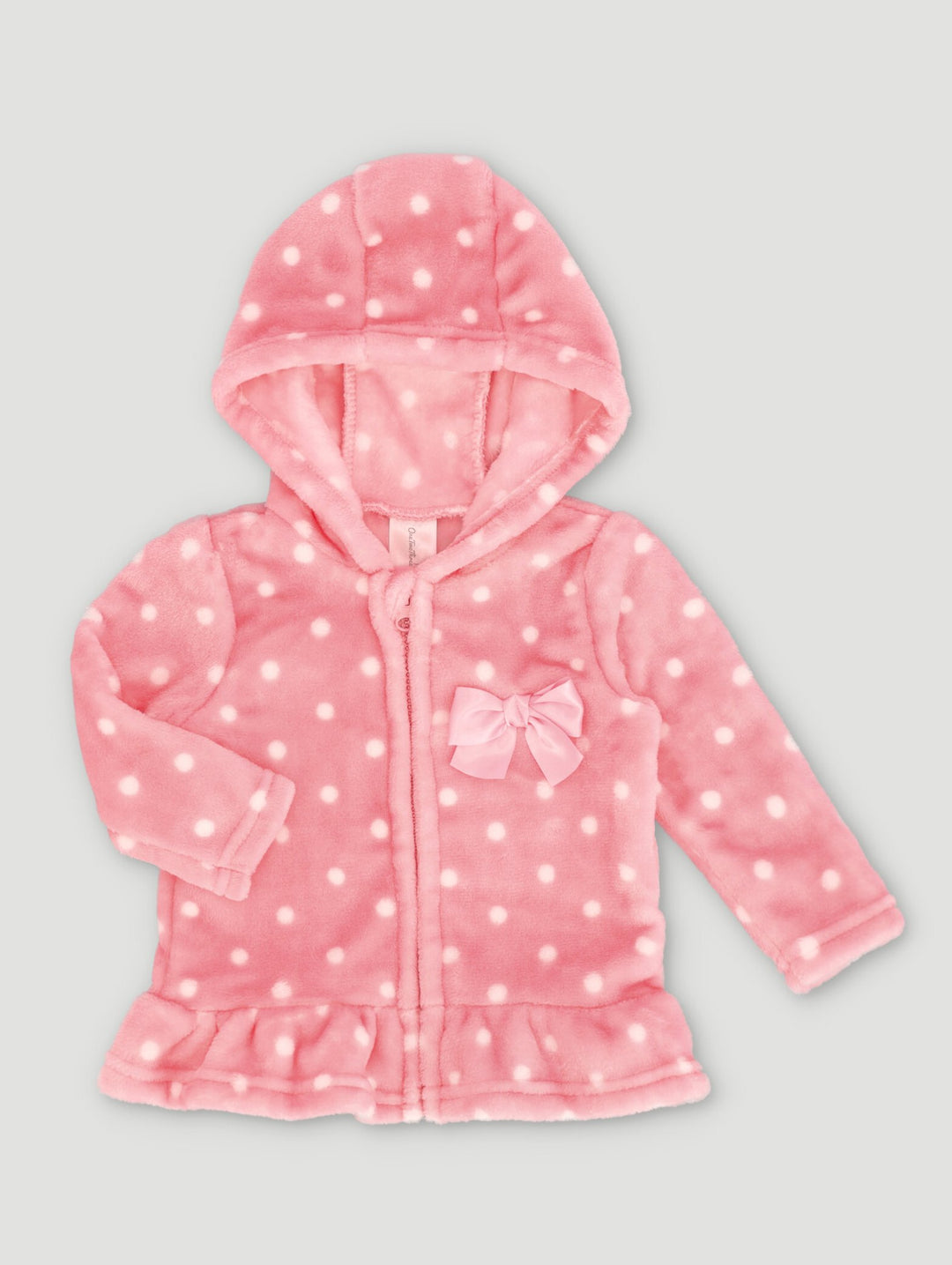 Spotted FleeceÂ Jacket - Pink