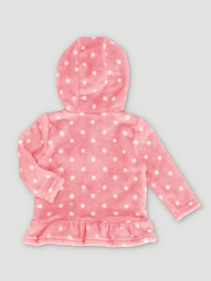 Spotted FleeceÂ Jacket - Pink