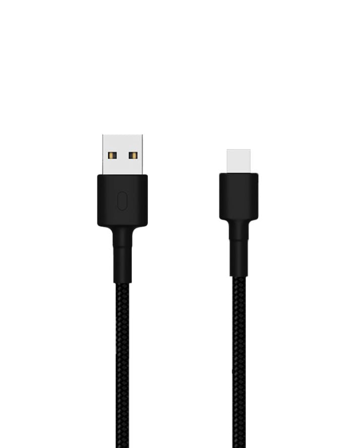 Braided 1M USB Type-C Cable - Black