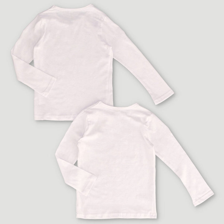 2 Pack Long Sleeve Vest - White