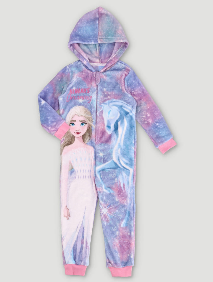Frozen Hooded Onesie - Light Blue
