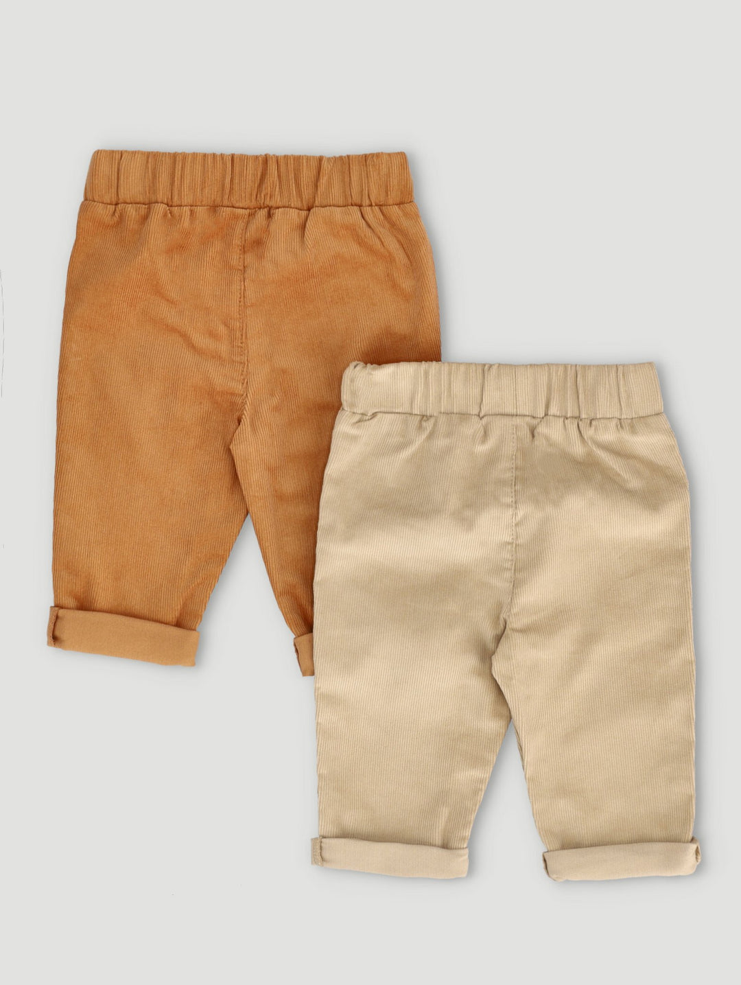 Baby Boys 2 Pack Cord Jogger - Tan