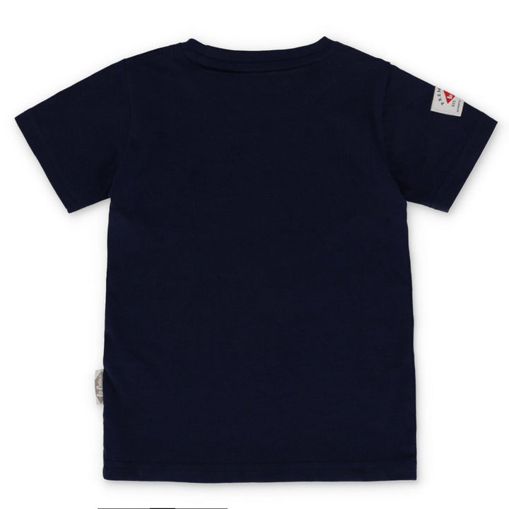 Pre-Boys Short Sleeve Eliseo Logo Tee - Navy