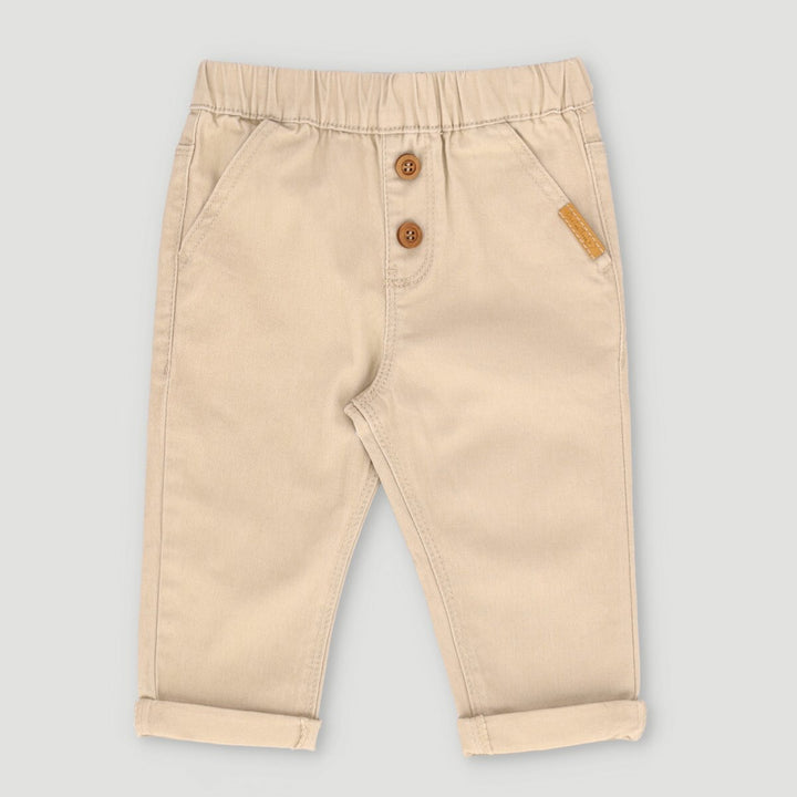 Slim Leg Pull On Twill Pant - Stone