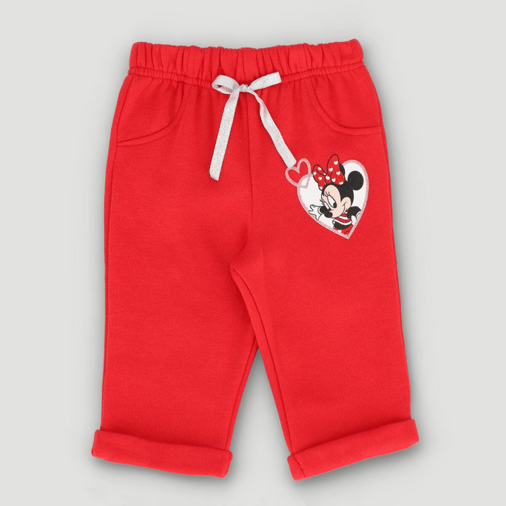 Minnie Fleece Bottoms - Red