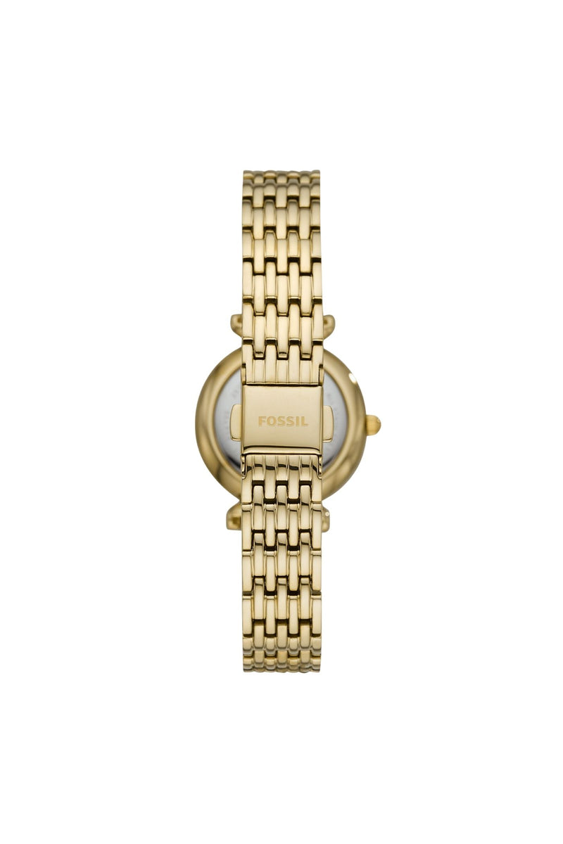 Ladies Carlie Mini 28mm Three-Hand Gold-Tone Stainless Steel Watch