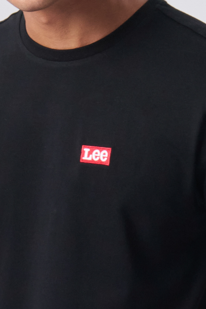 Embroidered Core Box Tee - Black