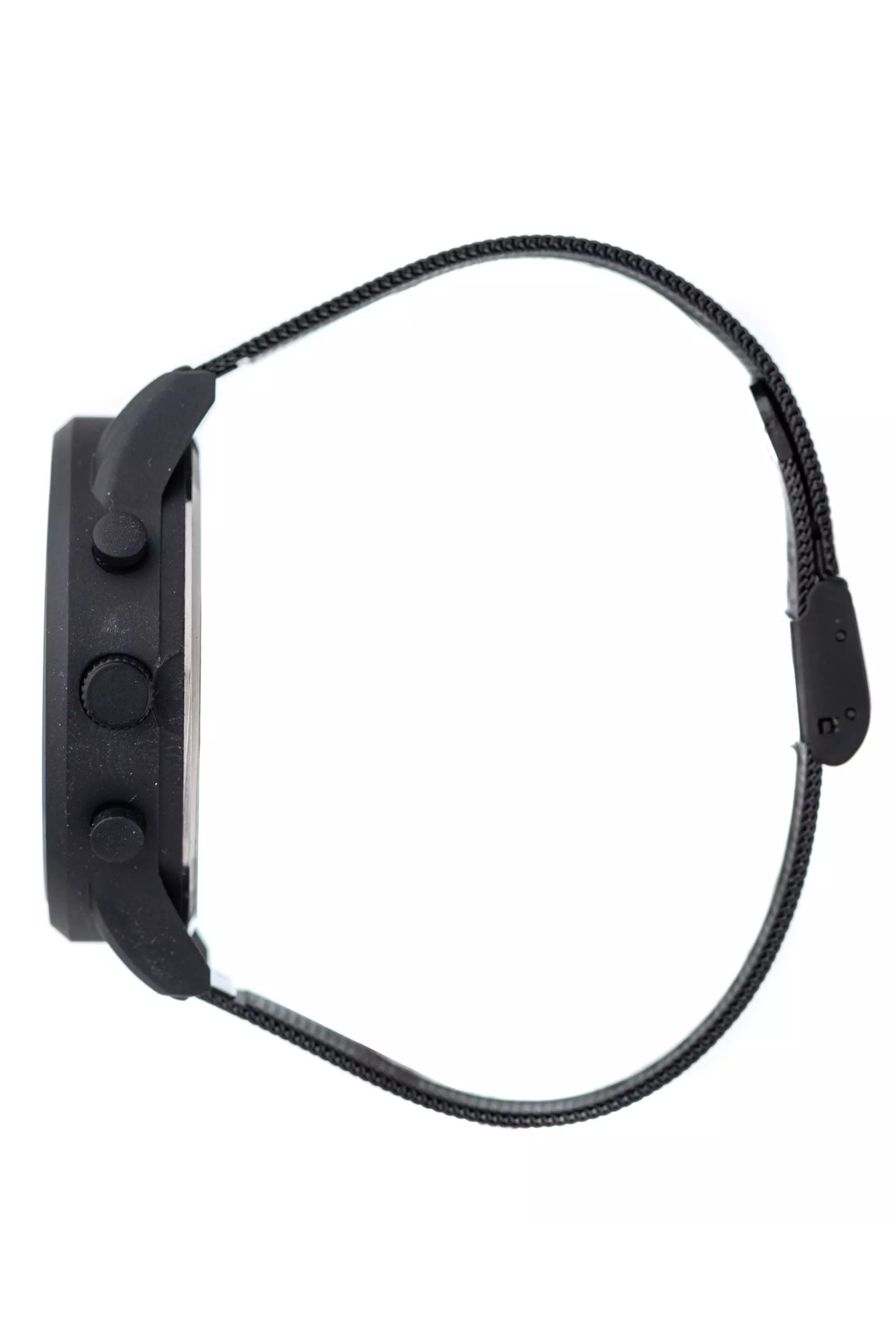 40Mm Case & Black Dial Mesh Bracelet Watch - Black