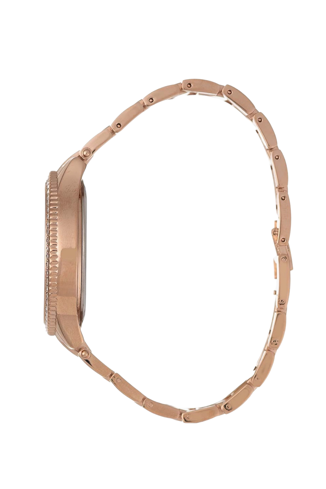 38Mm Stone Case Rose Gold Led Touch Watch - Rose Gold