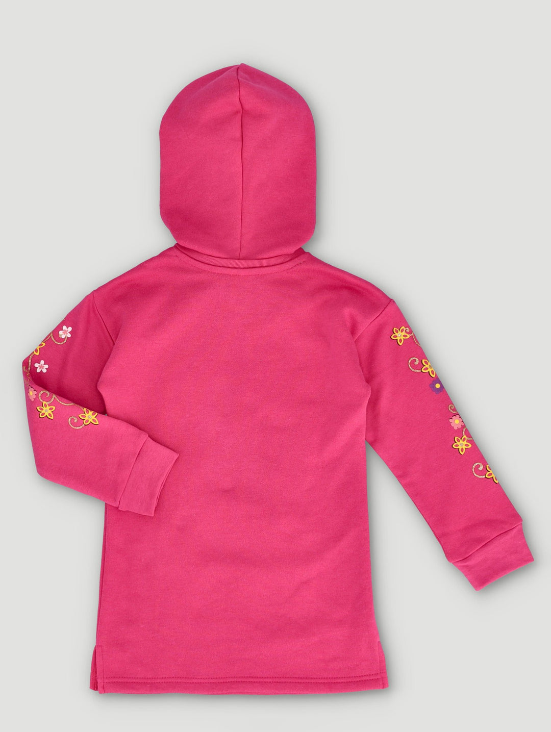 Pre-Girls Encanto Fleece Dress With Glitter Print - Pink