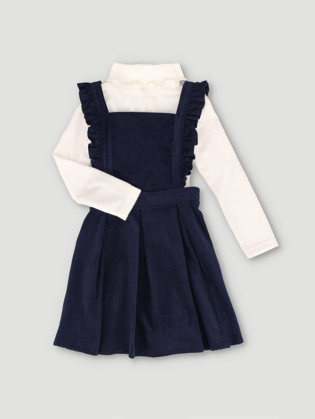 Pre-Girls Long Sleeve Tee And Pinni Set - Cream